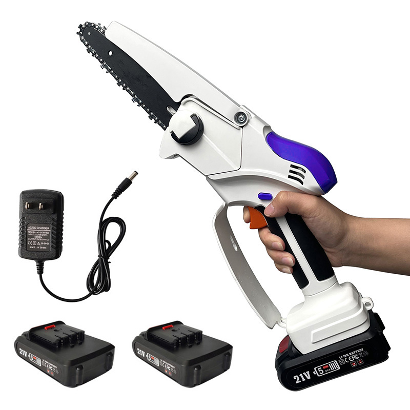 Hand Cutting Chainsaw 6 Inch Battery Wireless Chargeable Small Chain Saws