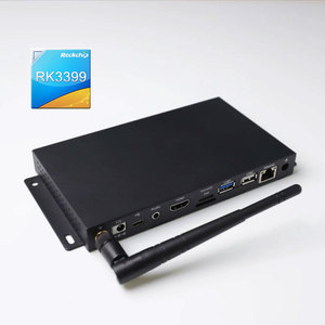 RK3399 Network Media <strong>Player</strong> Box 4K HD Output Looping Digital Signage Metal WIFI BT5.2 Ethernet 4G LTE Metal Media <strong>Player</strong> Box - Product Image 1
