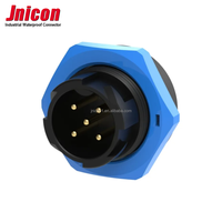 Panel solar M19, lámpara macho y hembra, IP67, resistente al agua, 5 núcleos, iluminación autoblocante, bloque de Terminales de aviación, Conector de cobre