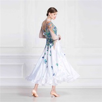 Robe de bal fantaisie personnalisée, en soie perlée, pour femmes, tunique Standard, de haute qualité, pour compétition, nouvelle collection B-18337