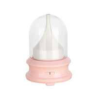 Diffuseur d'huiles essentielles pour aromathérapie à usage domestique, avec fleurs préservées DIY, parfum, lumière d'ambiance sept couleurs, alimentation USB