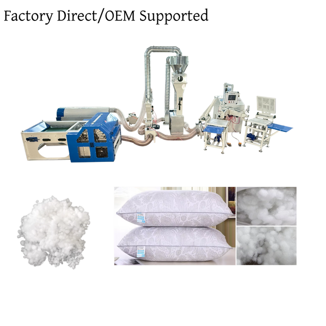 Pillow Cushion Polyester Fiber Filling Machine | High Capacity Automatic Stuffing Machine for Sofa Toys Quilt