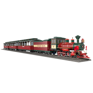 Tren eléctrico de pista para parques de atracciones al aire libre y áreas escénicas de juegos hechos de metal duradero y fibra de vidrio - Product Image 2