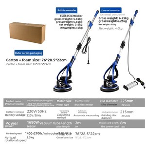 Levigatrice e Lucidatrice per Muri a Spatola Pieghevole con Motore Brushless, 220V, per Uso Transfrontaliero - Product Image 4