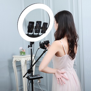 Lampe d'Extension de Cils en Demi-Lune avec Support de Trépied, Accessoire de Beauté et de Maquillage, pour la Photographie de Selfie - Product Image 3