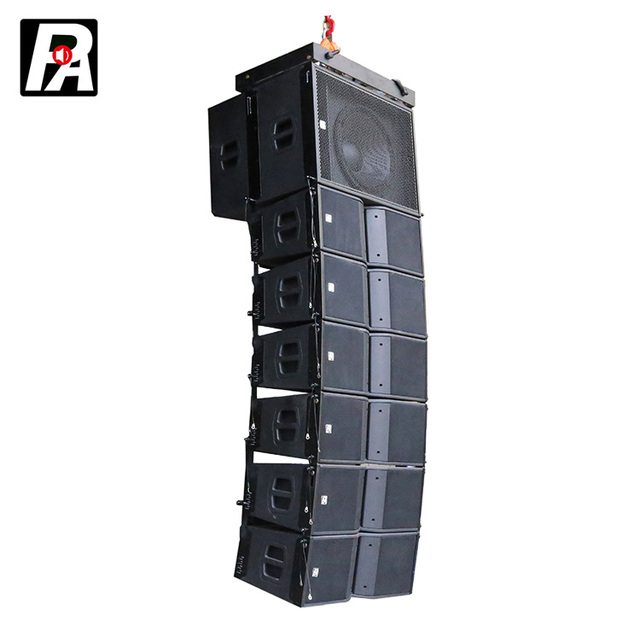 Best Selling Professional Dual 10 Inch Passive Waterproof Line Array Speakers 8ohm Impedance Audio System Sound Enhancement