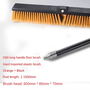 Balai à tapis propre, manche télescopique long, brosse à sol, poussoir à récurer, balai en caoutchouc pour tapis, sol, carrelage - Product Image 3