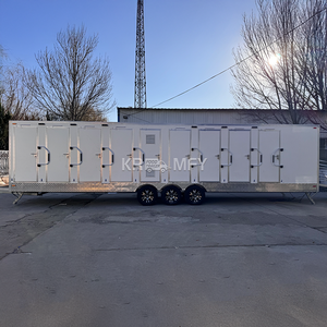 Outdoor Portable 34 ft Mobile Toilet Trailer Handicapped Restroom for <b>Apartment</b> and Office Building Use Eco-Friendly Durable - Product Image 5