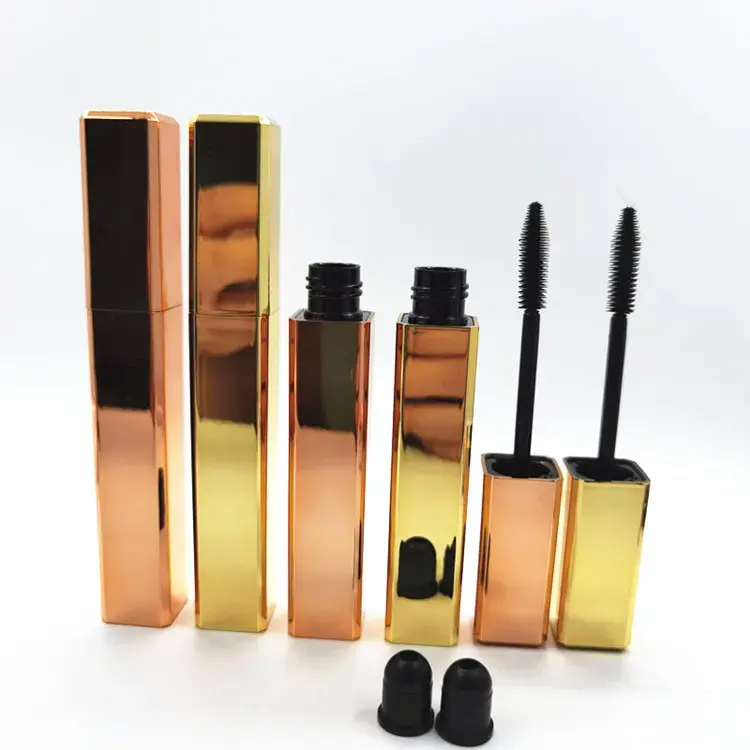 Wholesale Custom Gold Tube Private Label High Definition 4d Fiber Mascara Waterproof Lengthening 4D Long Lasting Black Mascara