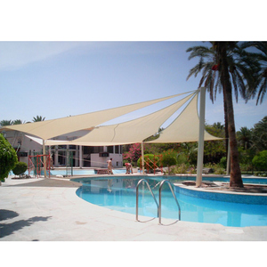 Structure de membrane tendue en tissu, matériau PVDF pour toit de bâtiment, tente pare-soleil, tente de plage, tente de piscine - Product Image 1