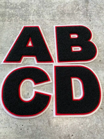 Patchs en chenille personnalisés avec lettres, alphabet universitaire, fabricant OEM pour vêtements et habillement