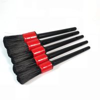 Ensemble de 5 brosses de séparation pour voiture et bricolage, poils synthétiques, roues de tableau de bord, accessoires de soins pour le lavage de voiture