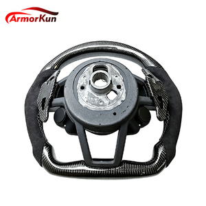 Volant de course personnalisé haut de gamme en cuir et fibre de carbone avec LED pour <span class=keywords><strong>Audi</strong></span> A3 A5 R8 RS3 S3 Q3 A4 <span class=keywords><strong>Q5</strong></span> SQ2 SQ5 Q8 Q7 SQ7 RSQ3 - Product Image 6