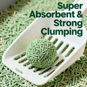 Arena para Gatos de Tofu de Soja, Carbón Activado, Madera, Almidón de Maíz, Aglomeración Rápida, Ecológica, Biodegradable, Desechable por el Inodoro - Product Image 1
