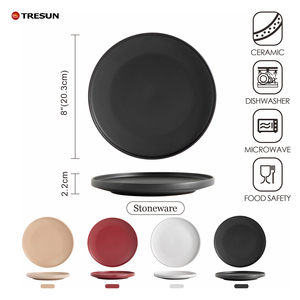 Nhà bếp platos ăn phục vụ Platter bữa ăn tối món tráng miệng Platter sứ gốm phục vụ Plat trắng gốm tấm và các món ăn Bộ - Product Image 6