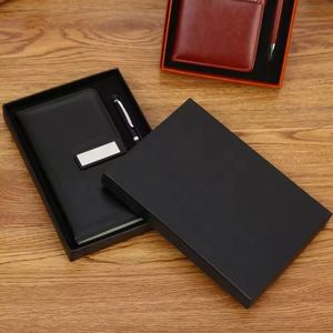 Premium PU Leather Softcover Customized Size Journal <b>Diary</b> Writing <b>Notebook</b> With Gift Box Metal Pen for Office Business School - Product Image 3