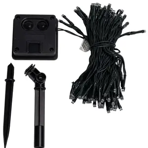 Guirlande lumineuse solaire, blanc froide, 2m + 10m, idéale pour la décoration extérieure et la création d'ambiance chaleureuse. - Product Image 3