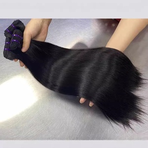 Extensiones de Cabello Humano Virgen Remy Liso, 100% Sin Procesar, Cutícula Alineada, Tejidas a Mano - Product Image 5