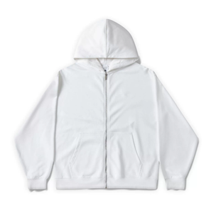 Sudadera con capucha y cremallera para hombre, de 380g, de algodón peinado 85, estilo Terry, de marca de moda, con tacto de alta gama, para otoño, de peso pesado. - Product Image 4