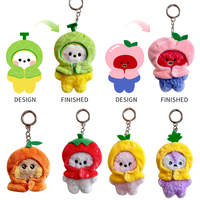 Porte-clés en peluche personnalisé sans minimum de commande, mini-porte-clés en peluche, porte-clés anime en peluche, pendentif doux, porte-clés en peluche sur mesure