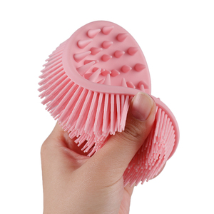 แปรงขัดตัวซิลิโคนแบบใหม่ แปรงอาบน้ำฟองน้ำสองด้านสำหรับอาบน้ำ - Product Image 2