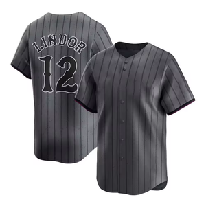Nouveaux maillots de baseball brodés pour hommes, 22 Juan Soto, 12 Francisco <span class=keywords><strong>Lindor</strong></span>, 20 Peter Alonso, très demandés - Product Image 6