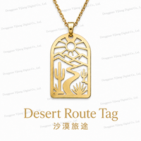 Pendentif Western en Acier Inoxydable 316, Motifs Cheval, Fer à Cheval, Étoile, Boucle – Bijou Personnalisé, Cadeau Significatif
