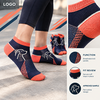 Chaussettes fantaisie amusantes orange marine avec motif animalier, en tricot, idéales comme cadeau, impression originale, marque privée, commande personnalisée, approbation de la coupe