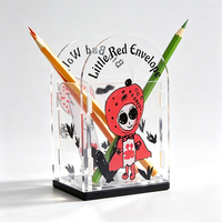 Porte-stylo en acrylique personnalisé à faire soi-même avec impression UV, style dessin animé, organisateur de bureau en acrylique à assembler, puzzle, cadeau promotionnel, logo
