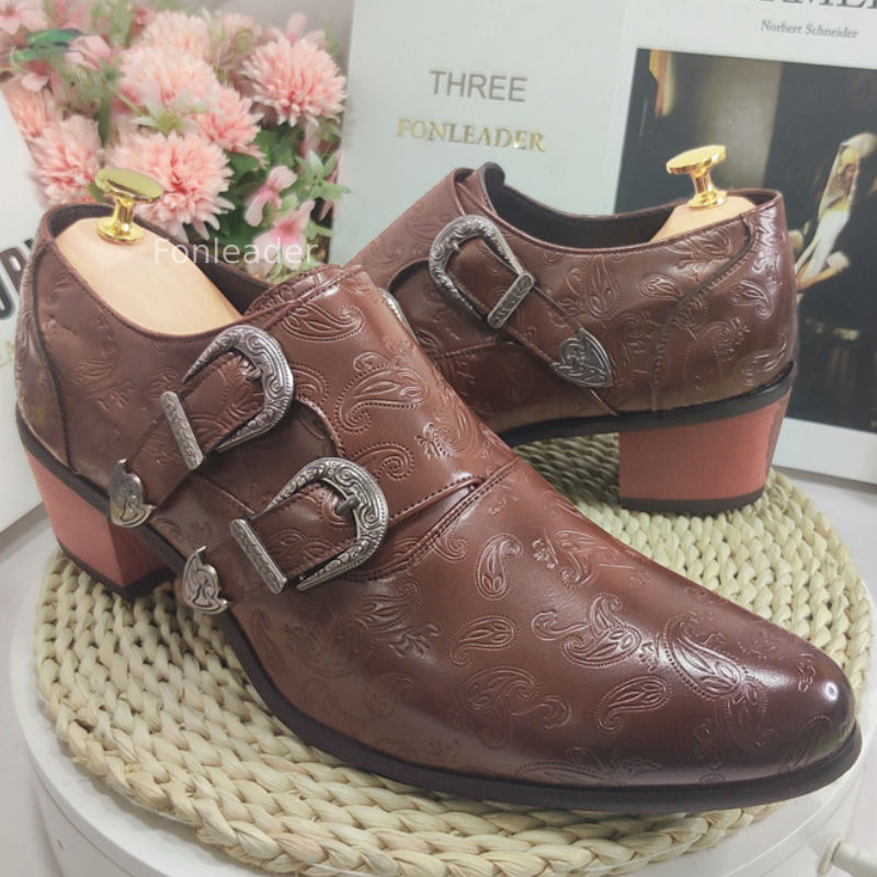 Zapatos Con Flor Hombre Zapato Bostoniano Para Hombre 100% Flor