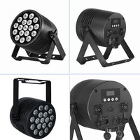 Projecteur LED RGBWA UV 6-en-1 pour scène, 18x12W, étanche, pour extérieur, pour discothèque et DJ