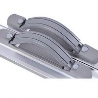 Table pliante moderne et minimaliste pour marché, marché nocturne, camping, extérieur, portable, avec chaises, en alliage d'aluminium