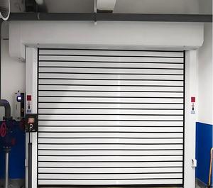 Portes de <span class=keywords><strong>garage</strong></span> automatiques en acier inoxydable à enroulement, résistantes au vent, avec finition en aluminium, porte à enroulement sécurisée - Product Image 4