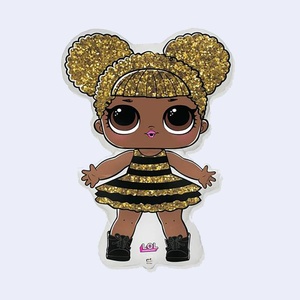 Ballon en aluminium Party Love Lol Surprise Queen Bee 85x64cm, décor de fête métallique, ballons d'anniversaire pour enfants - Product Image 1