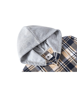 Camicia con Cappuccio <span class=keywords><strong>in</strong></span> <span class=keywords><strong>Flanella</strong></span> ZITY per <span class=keywords><strong>Uomo</strong></span>, <span class=keywords><strong>Giacca</strong></span> Casual <span class=keywords><strong>a</strong></span> <span class=keywords><strong>Quadri</strong></span> con Bottoni, Maniche Lunghe, Elegante con Tasca - Product Image 4