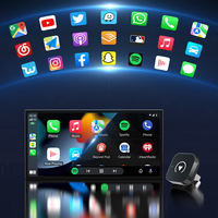 V10 Kablosuz Carplay Kutusu Android Araç 2'si 1 Arada Kablolu - Kablosuz Adaptör Araç İçi Bağlantı İçin