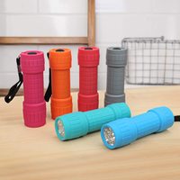 TAIKOO – Mini Lampe Torche en plastique pour enfants, Torche Flash 9LED