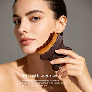 Cepillo de Masaje Facial Ergonómico para Drenaje Linfático, de Fibra Sintética, para Cuidado de Ojos, Cuello y Piel, Herramienta de Belleza de Plástico, GZ RTS, Pedido Mixto al por Mayor - Product Image 3