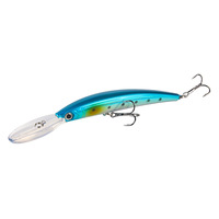 Leurre dur artificiel ABS, type Minnow coulant, à longue portée, avec languette, pour la pêche au bar en eau, disponible en dix couleurs