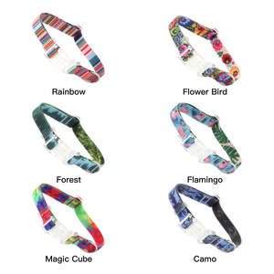 새로운 패션 디자이너 개 목걸이 사용자 정의 로고 럭셔리 조정 가능한 애완 동물 목걸이 PVC 방수 애완 동물 고양이 개 목걸이 내구성 제품 - Product Image 4