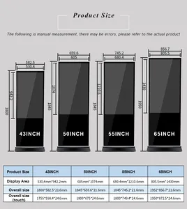 43 50 55 65 zoll Android Werbedisplayer spieler boden stehend Lcd Digital Signage Android Werbedisplay Bildschirm