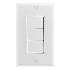 Interruptor de Luz Triplo ETL Listado 15A 120V, Interruptor Elétrico de Paddle de Três Polos, Interruptor de Parede Combinado Branco - Product Image 1