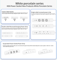 Multiprise USB avec prise en charge OEM, 125V, qualité industrielle, PD18W/65W, type-C, station de charge encastrée pour bureau, canapé, armoire