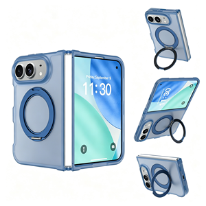 Support pivotant résistant aux chocs avec anneau magnétique intégré pour recharge <span class=keywords><strong>sans</strong></span> <span class=keywords><strong>fil</strong></span>, compatible avec les étuis <span class=keywords><strong>Duo</strong></span> pour iPhone et les étuis à lunettes - Product Image 1
