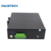 Commutateur réseau POE industriel OEM/ODM 16x10/100Mbps RJ45 avec liaison montante automatique, montage sur rail DIN, entrée d'alimentation DC48 ~ 57V, connectivité IP