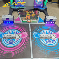 Machine de jeu d'arcade interactive ACS Dance, plateforme rythmique, équipement de divertissement commercial intérieur, métal, espagnol/japonais