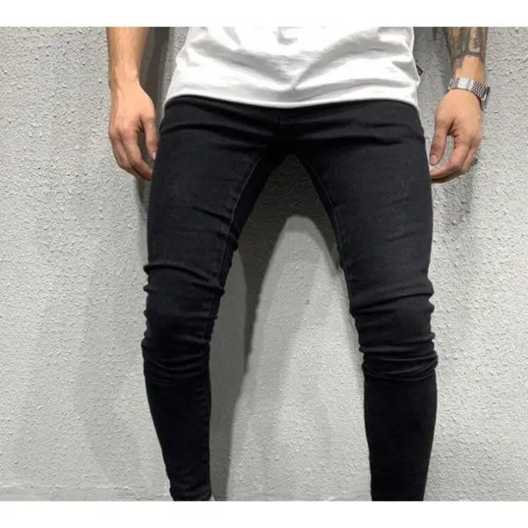 Nhà Máy Giá Bút Chì Quần Tên Thương Hiệu Quần Jean Kinh Doanh Mềm Stretch Denim Giá Rẻ Quần Thường Xuyên New Quần