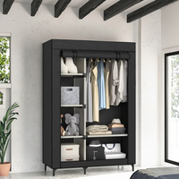 Armoire en tissu moderne, portable et légère, organisateur pratique pour le rangement des vêtements, armoire pliable de type autoportant
