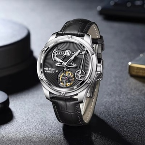 Montre PINDU avec mouvement mécanique Miyata 8215, verre saphir, étanche, luminescent, pour hommes d'affaires - Product Image 2