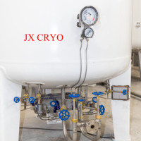 Réservoir de stockage cryogénique d'oxygène liquide de 20 m³ et 8 bars, cuve sous pression Lox, réservoir de stockage cryogénique, usine
